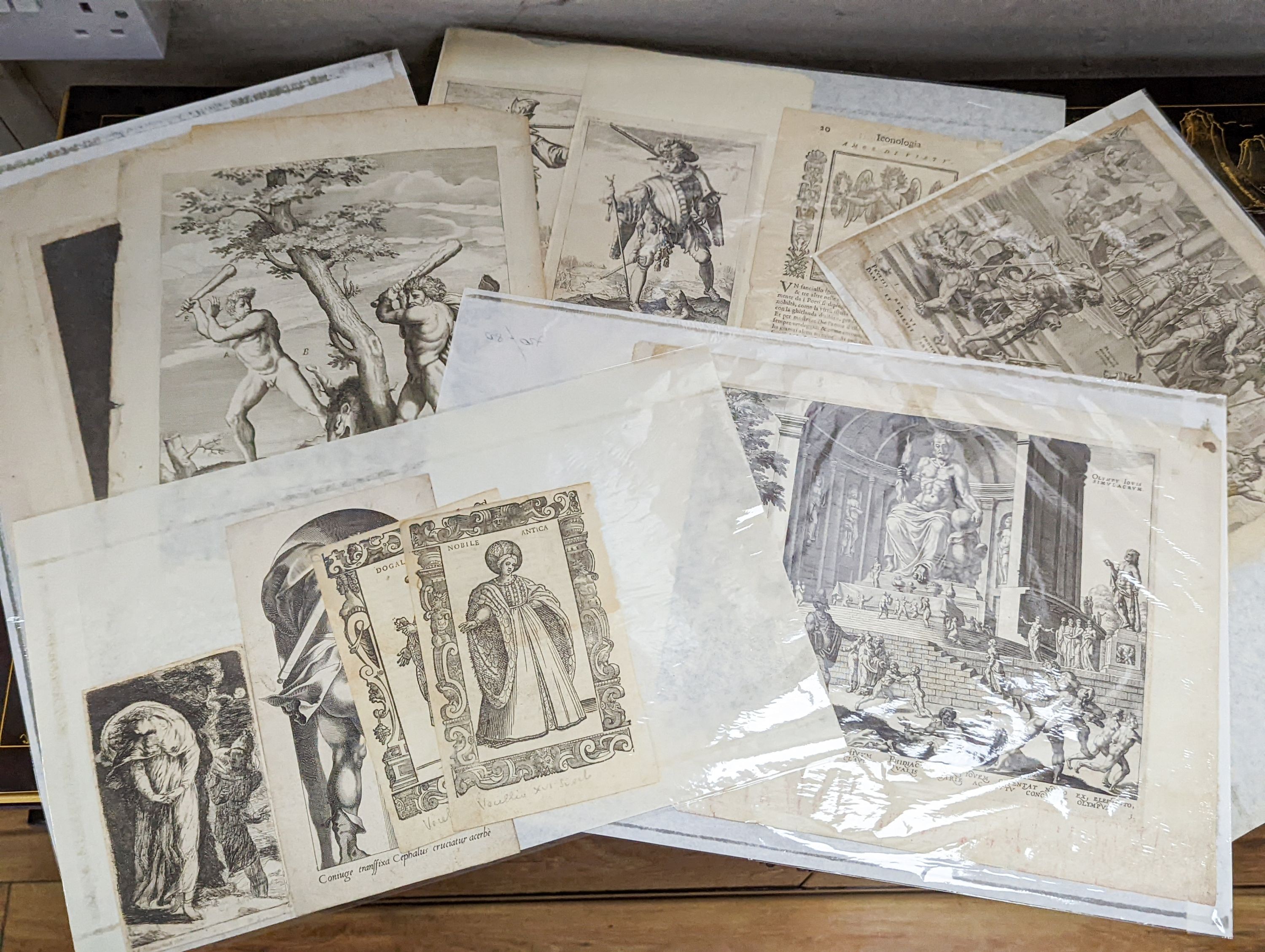 A folio of assorted Old Master prints